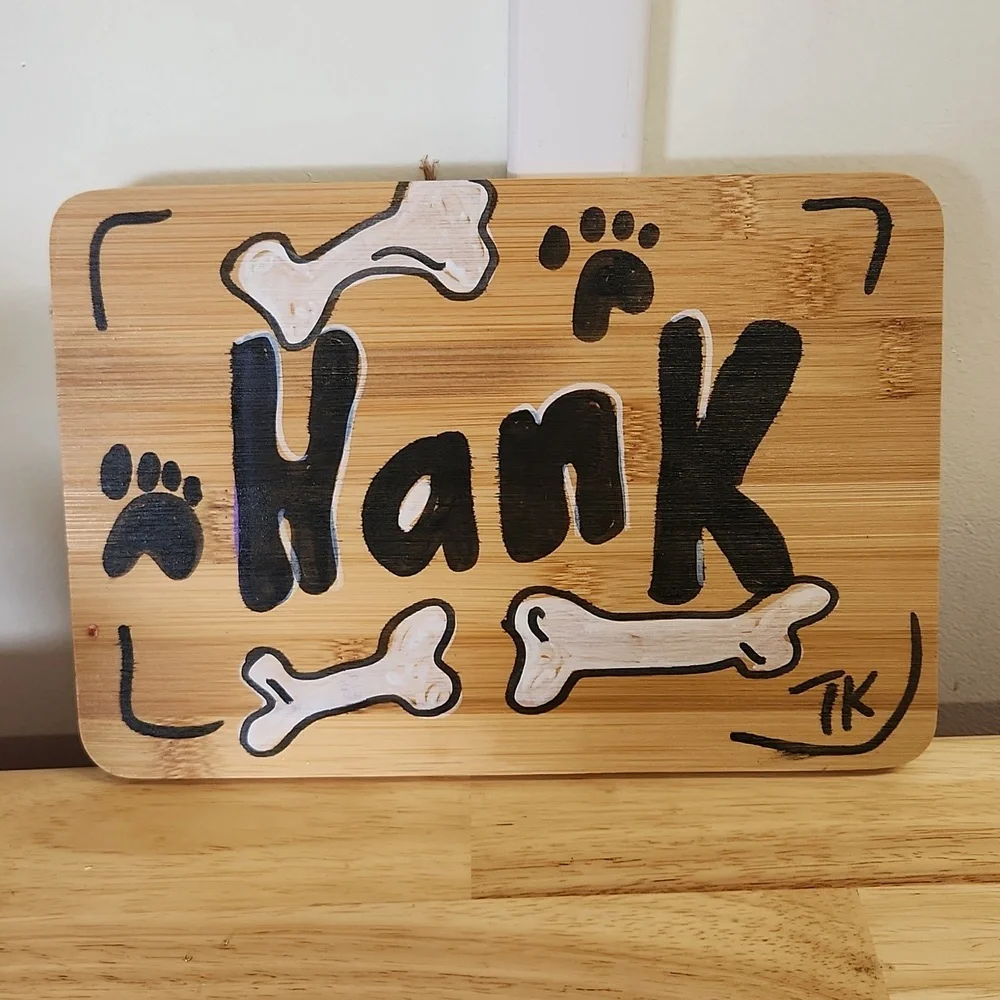 Personalized Dog Pet Name Sign 10 X 7 Inch Pet